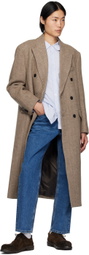 Dunst Beige Double-Breasted Coat