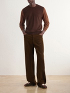 Maison Margiela - Colour-Block Wool Sweater - Brown