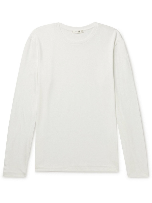 Photo: THE ROW - Leon Cotton-Jersey T-Shirt - White