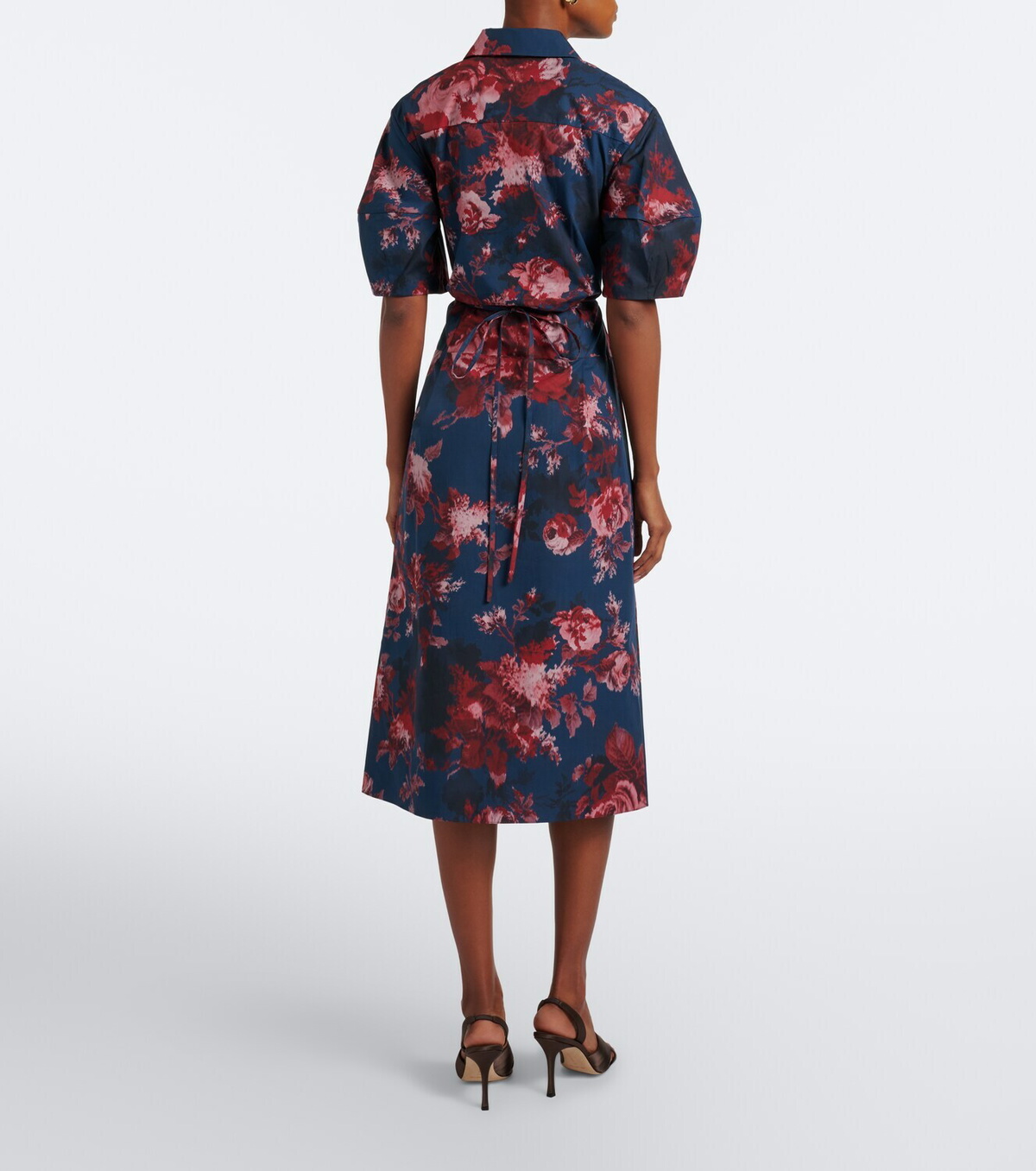 Erdem Floral cotton poplin shirt dress