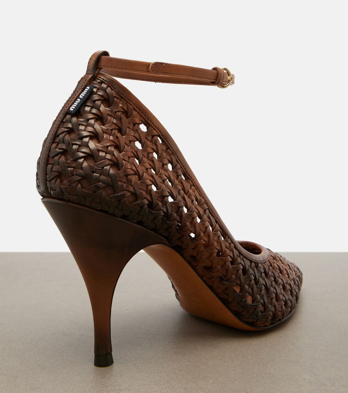 Miu Miu Woven leather pumps