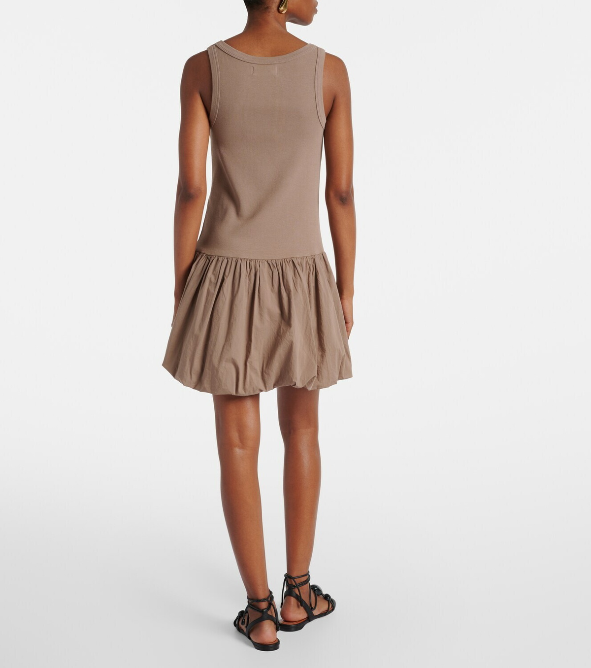 Velvet Isla cotton-blend poplin minidress