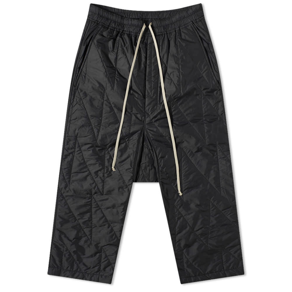 Rick Owens DRKSHDW Cropped Drawstring Quilted Pant Rick Owens