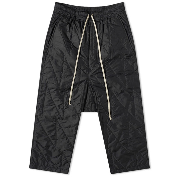 Photo: Rick Owens DRKSHDW Cropped Drawstring Quilted Pant