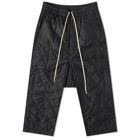 Rick Owens DRKSHDW Cropped Drawstring Quilted Pant