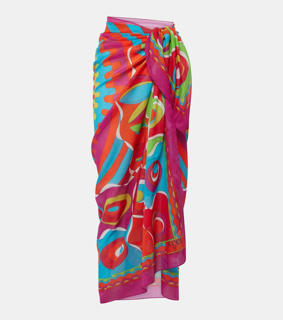 Pucci Bersaglio cotton beach cover-up