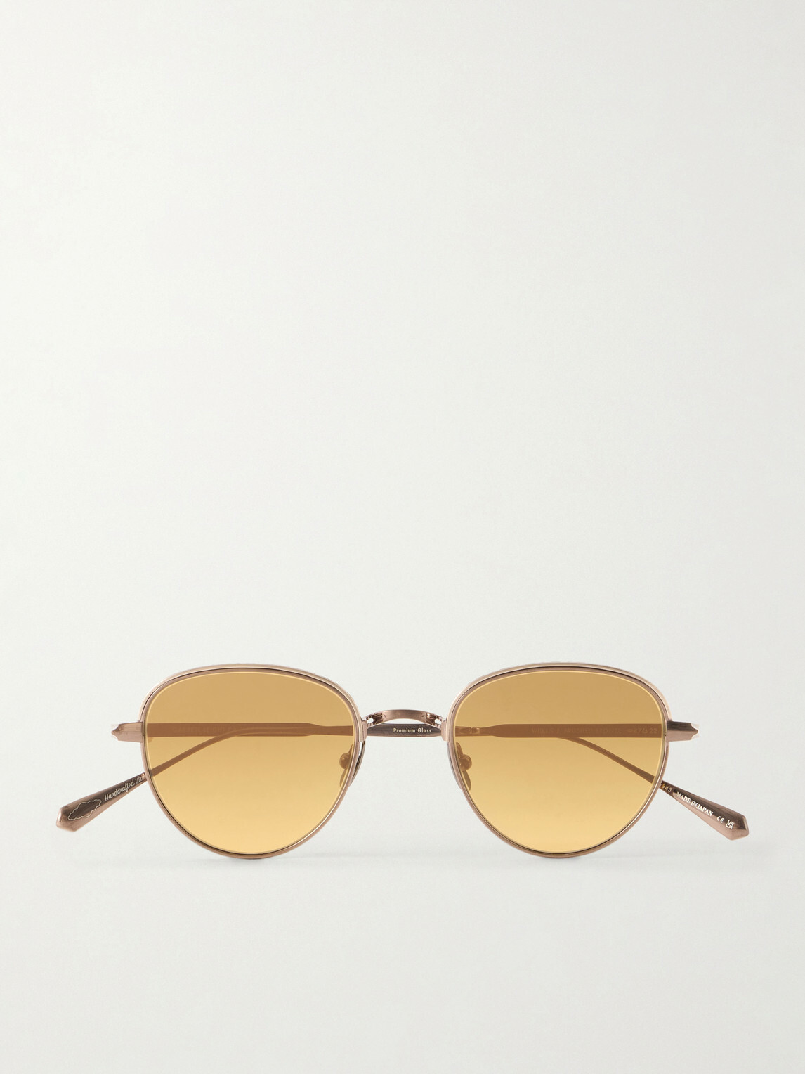 Garrett Leight California Optical - Wells J Round-Frame Titanium Sunglasses