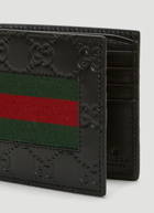 Gucci Signature Web Bi-Fold Wallet male Black