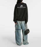 Balenciaga Crewneck cotton jersey sweatshirt