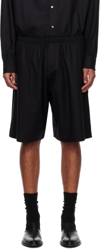 Photo: The Row Black Aimir Shorts