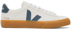 VEJA White & Navy Campo Sneakers