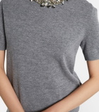 Tory Burch Embellished wool and cashmere top