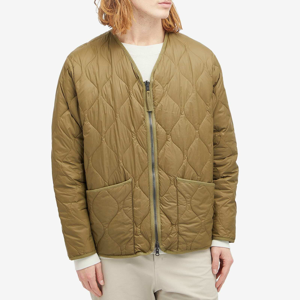 Taion Men's Reversible Vetjan Down Jacket in Olive Taion Extra