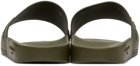 Givenchy Khaki Logo Flat Sandals