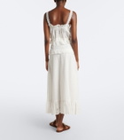 Ulla Johnson Violetta broderie anglaise midi skirt