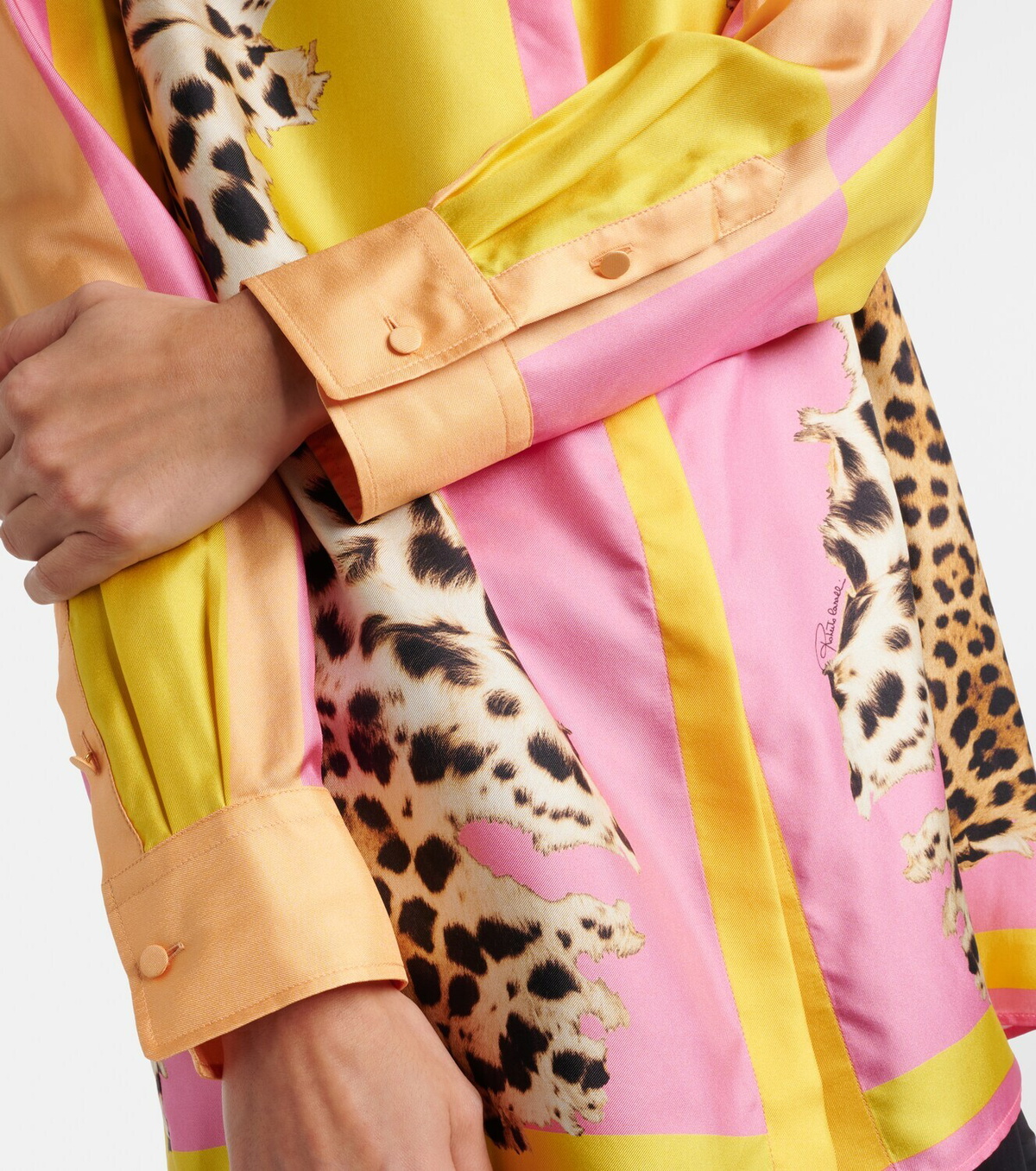 Roberto Cavalli Printed silk shirt