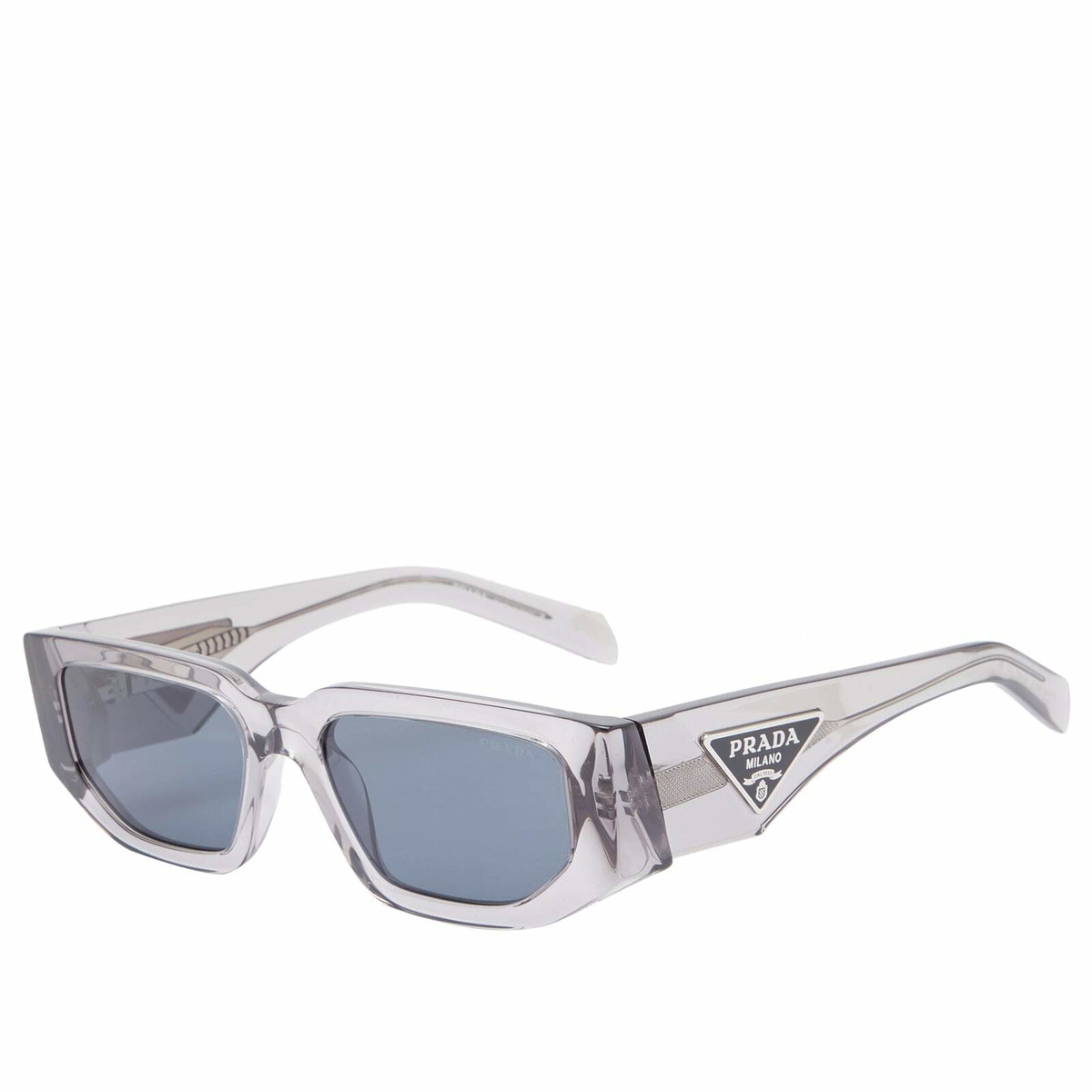 Prada Eyewear Men's 09ZS Sunglasses in Transparent Asphalt