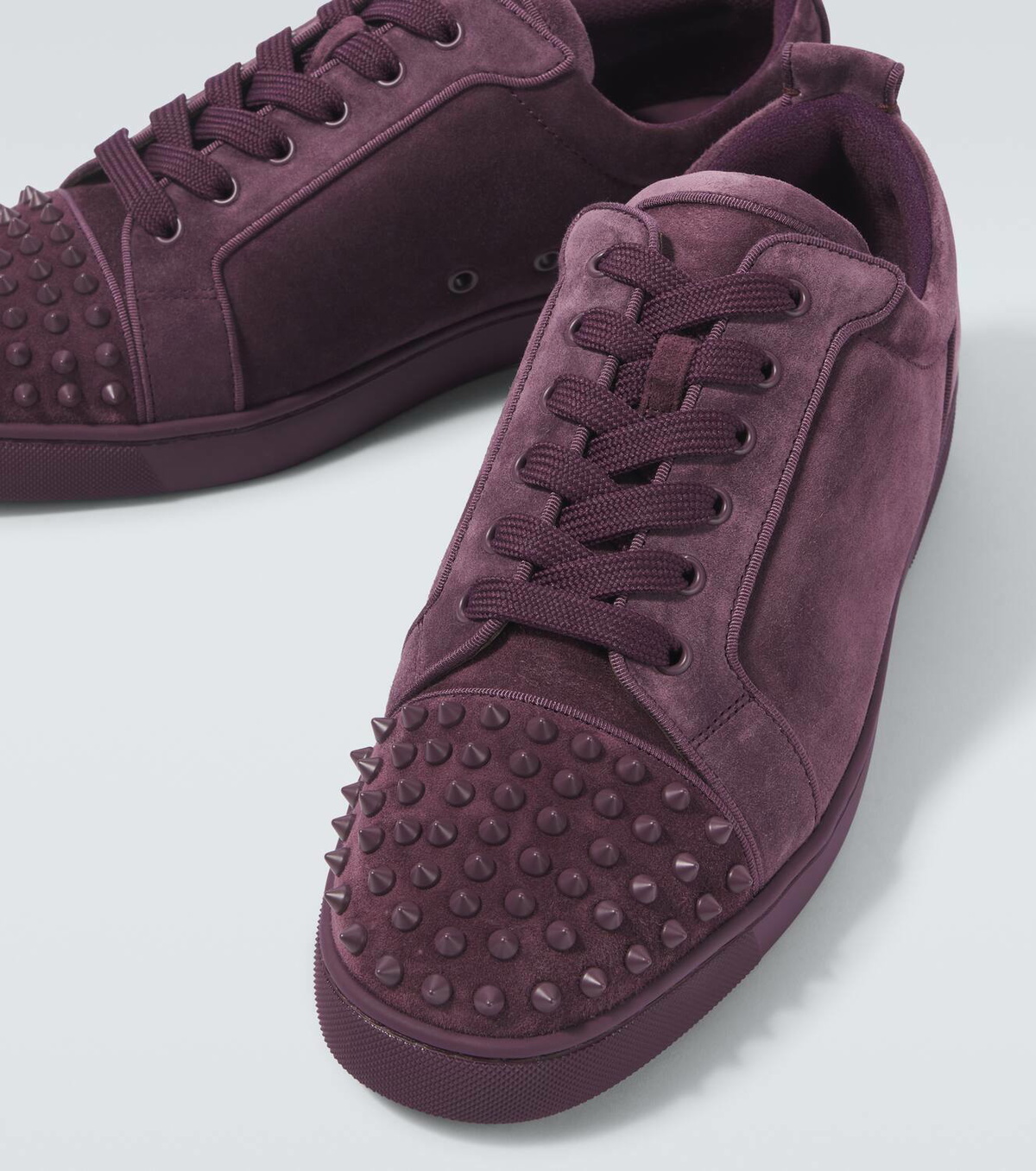 Christian Louboutin Louis Junior Spikes suede sneakers