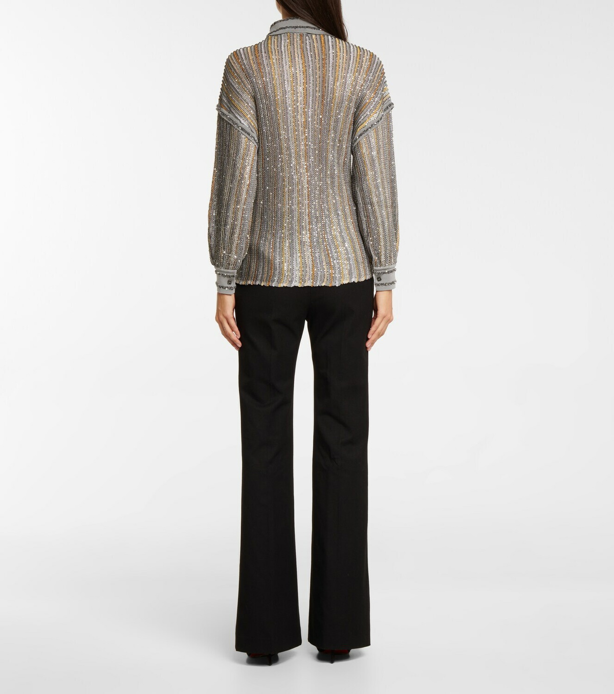 Missoni Metallic-knit shirt