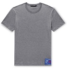 Dolce & Gabbana - Slim-Fit Logo-Appliquéd Cotton-Jersey T-Shirt - Gray