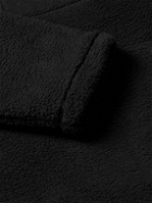 Stussy - Logo-Embroidered Polar Fleece Half-Zip Sweatshirt - Black