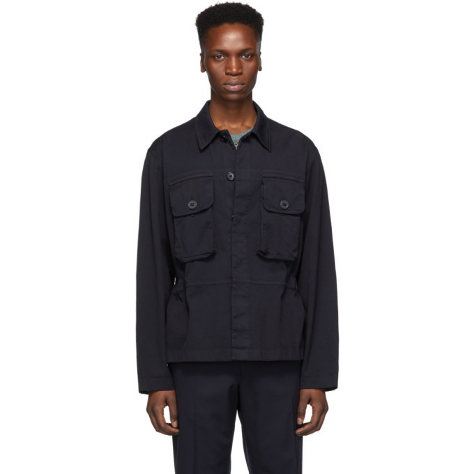 Photo: Dries Van Noten Navy Chillida Safari Shirt