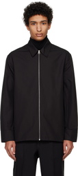 Jil Sander Black Zip Shirt
