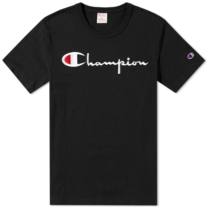 Photo: Champion Reverse Weave Embroidered Script Logo Tee