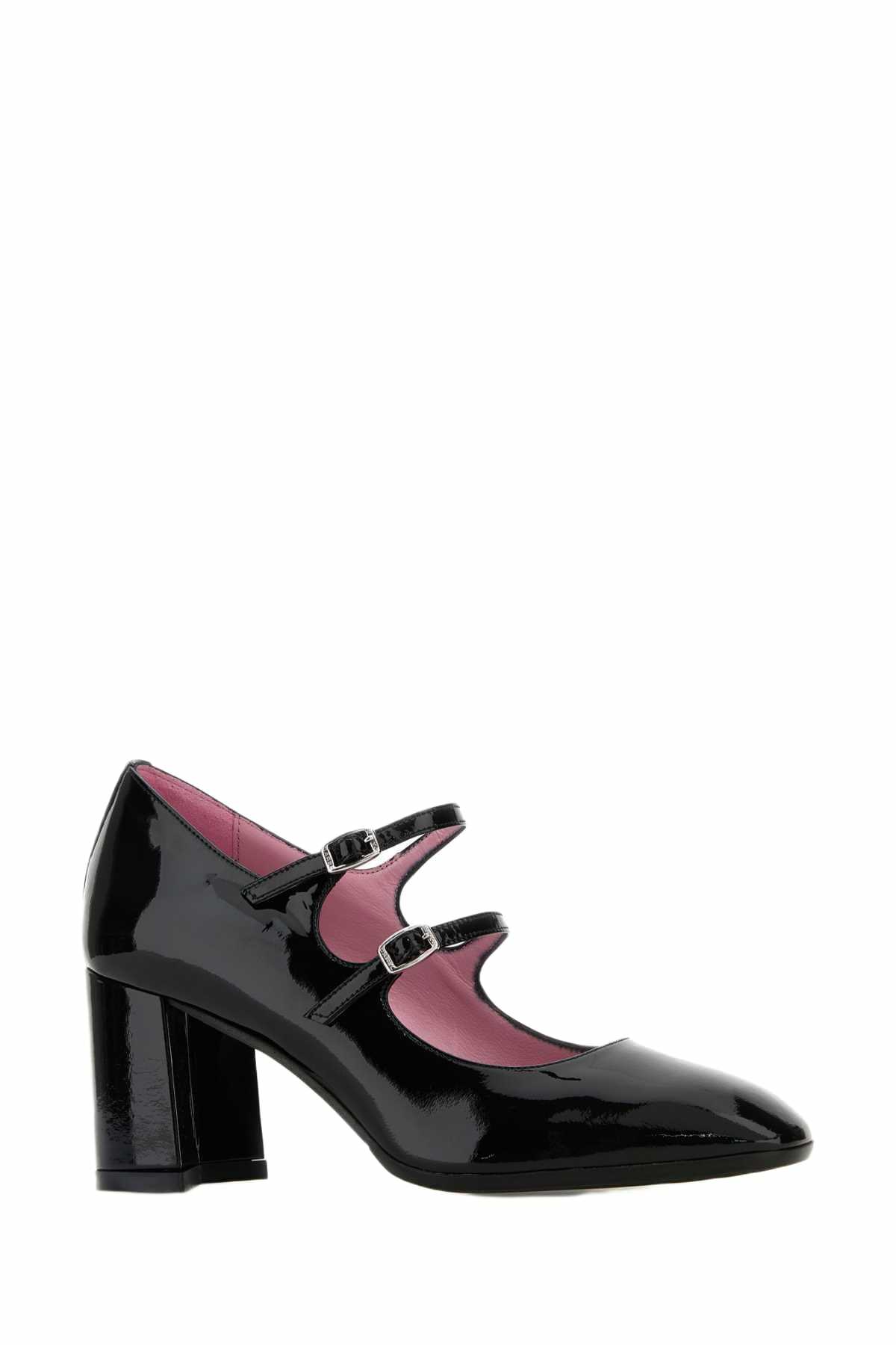 Carel Black Leather Alice Pumps