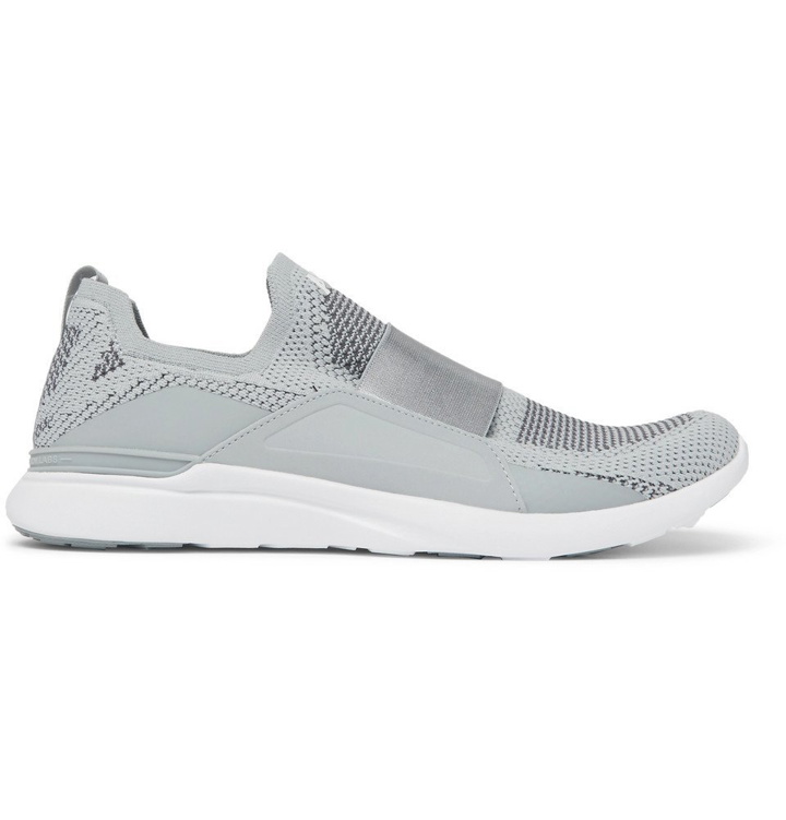 Photo: APL Athletic Propulsion Labs - TechLoom Bliss Slip-On Running Sneakers - Gray