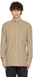 Drake's Beige Corduroy Shirt