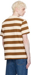 A.P.C. Brown & White Thibault T-Shirt