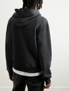 AMIRI - Logo-Appliquéd Distressed Cotton-Jersey Hoodie - Black