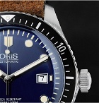 Oris - Divers Heritage 65 Automatic 42mm Stainless Steel and Suede Watch - Men - Blue