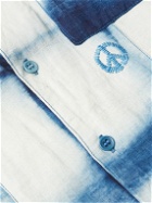 Story Mfg. - Greetings Camp-Collar Tie-Dyed Organic Linen Shirt - Blue
