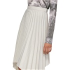 Acne Studios Grey Ilsie Stripe Suiting Skirt
