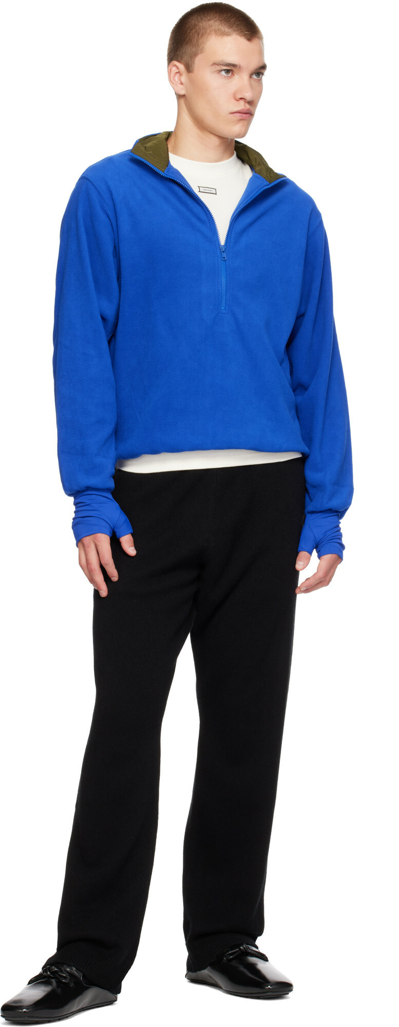 Entire Studios Blue Shell Fleece Sweatshirt