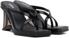 Melissa Black Glass Heel Heeled Sandals