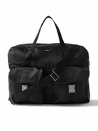 Kiton - Logo-Appliquéd Textured-Leather Trimmed Nylon Weekend Bag
