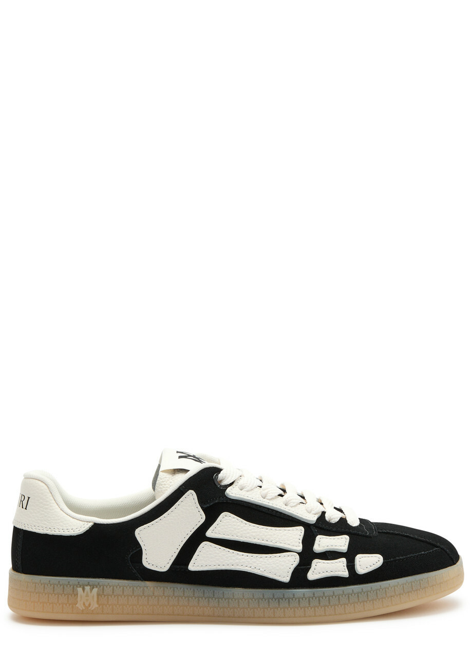 Amiri Pacific Bones Suede Sneakers Black Amiri