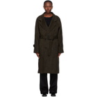 Winnie Green Wool Raglan Sleeve Coat