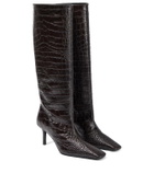 Acne Studios Croc-effect leather boots