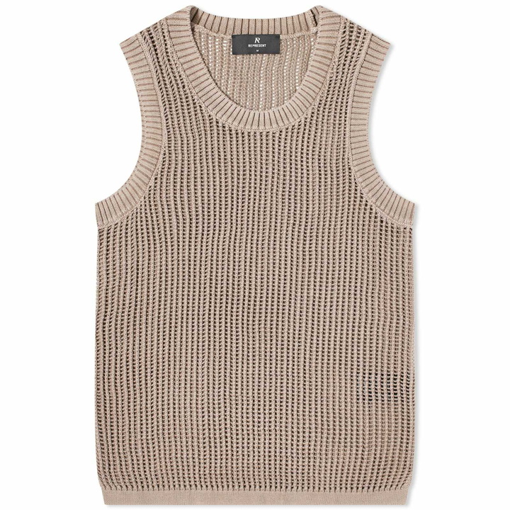Photo: Represent Men's Washed Knitted Vest in Dawn