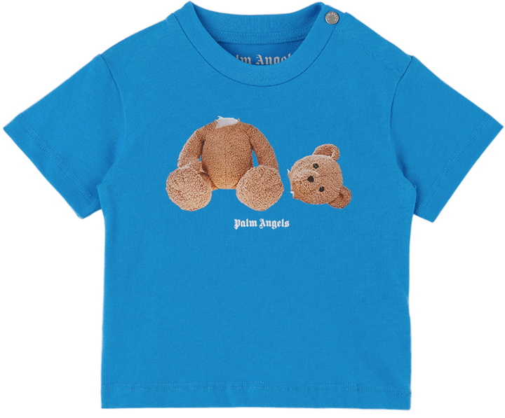Photo: Palm Angels Baby Blue Bear T-Shirt