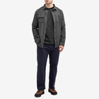 KAVU Men's Langley Flannel Overshirt in Moonless Night
