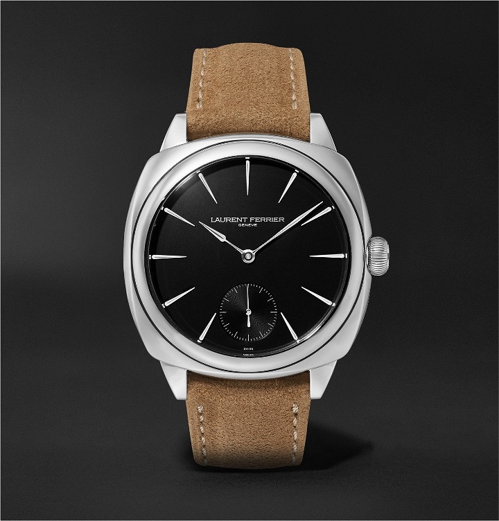 Photo: Laurent Ferrier - Square Automatic 41mm Stainless Steel and Alcantara Watch, Ref. No. LCF013.AC.N1G.1 - Black