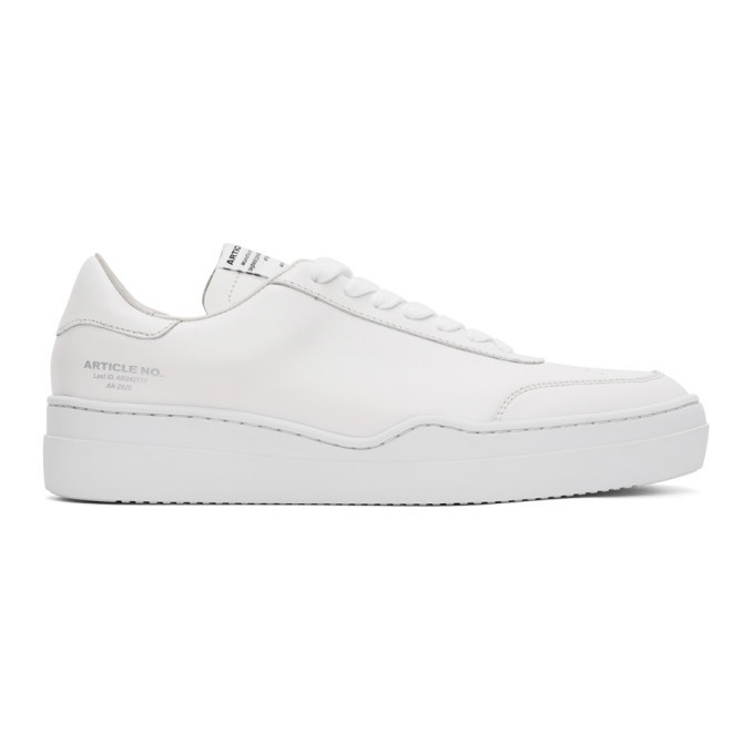 Photo: Article No. SSENSE Exclusive White 0517-04-01 Cupsole Sneakers