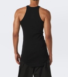 Rick Owens Basic ribbed-knit cotton jersey tank top