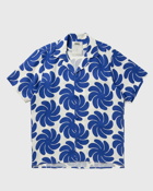 Oas Nebula Cuba Linen Shirt Blue - Mens - Shortsleeves