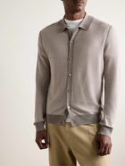 Paul Smith - Slim-Fit Textured-Knit Merino Wool Cardigan - Neutrals